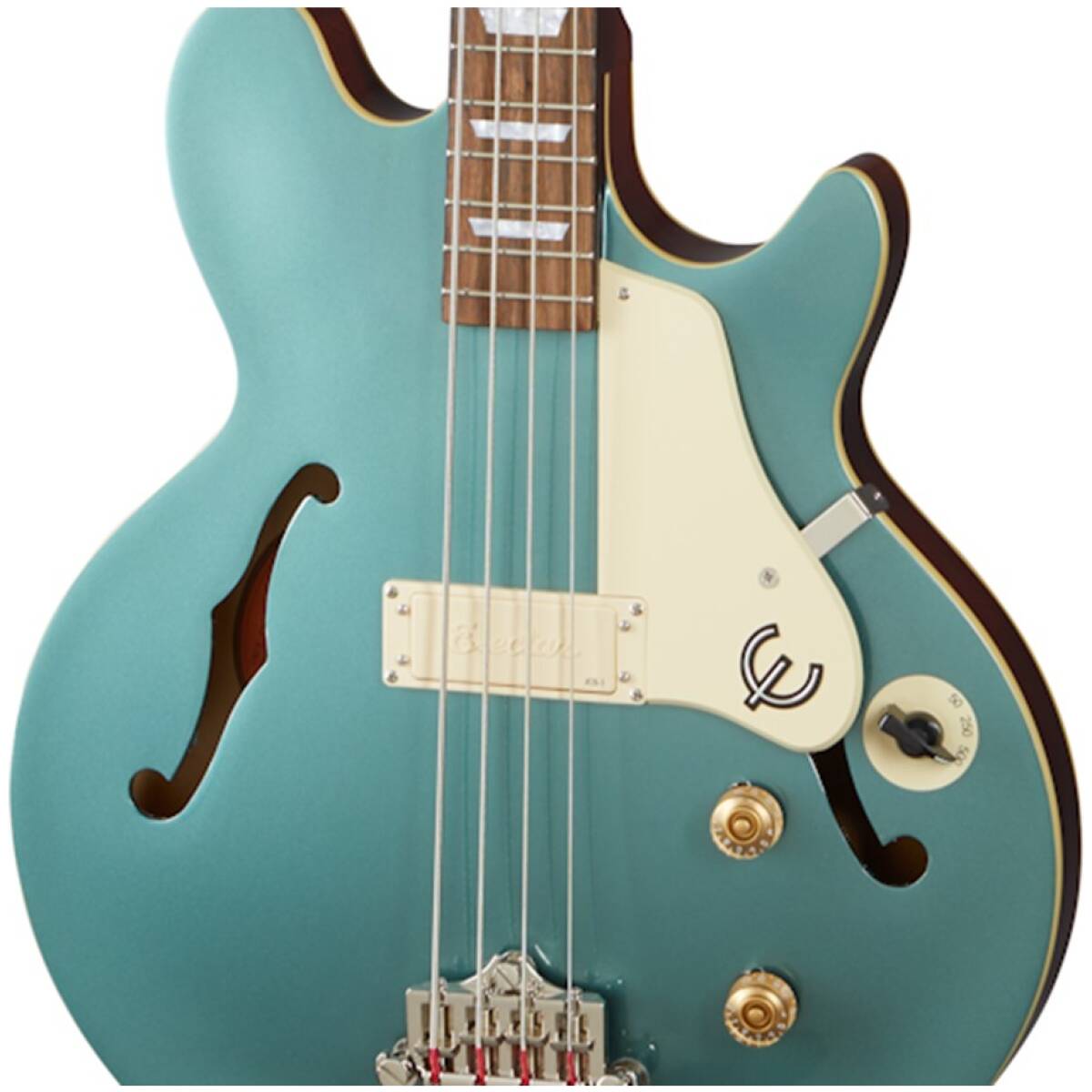 Epiphone EBJC-FPE Jack Casady Bass Faded Pelham Blue - Image 3