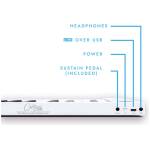 CARRY-ON-FP88 88 Key Folding Piano White - Image 4