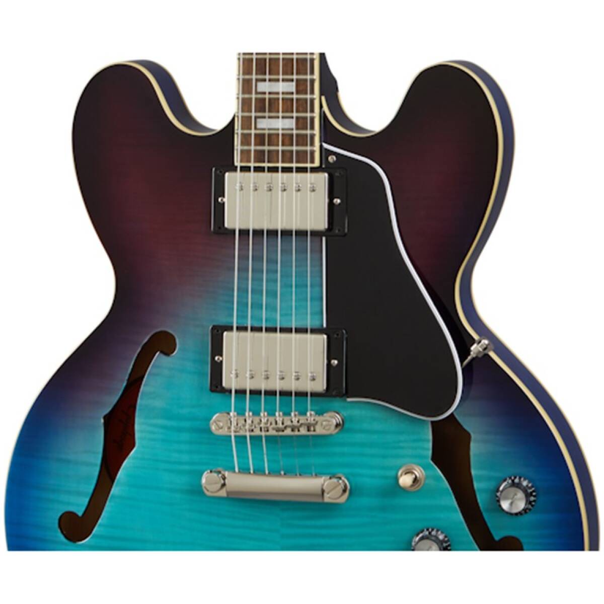 Epiphone EIES335F-BBB ES335 Figured Semi-hollowbody Blueberry Burst - Image 3