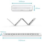 CARRY-ON-FP88 88 Key Folding Piano White - Image 5