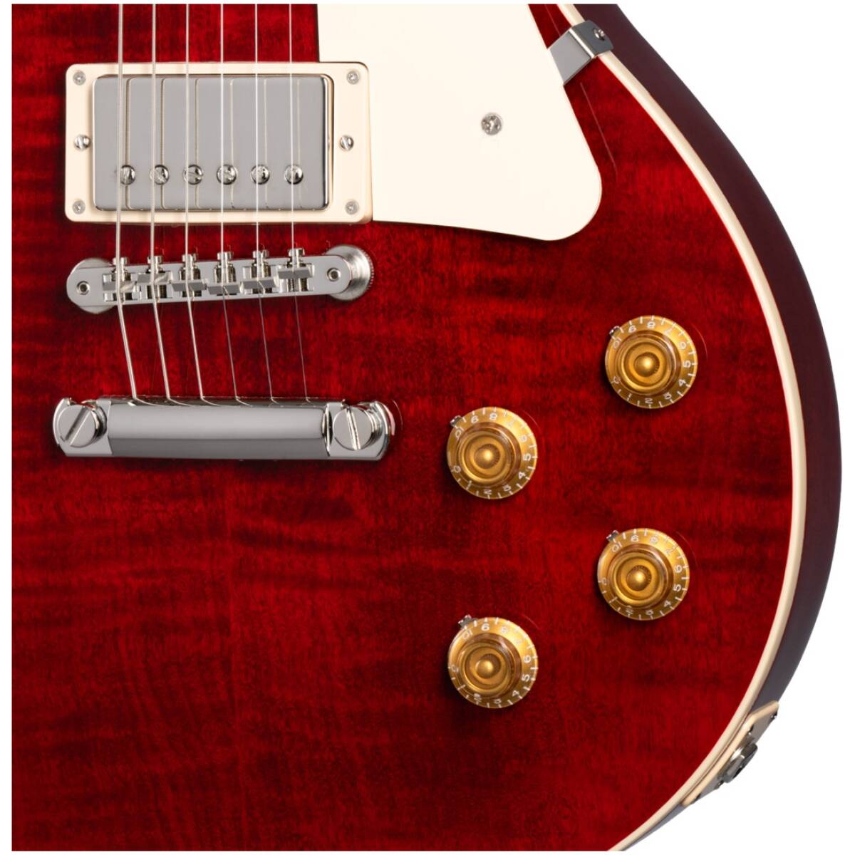 GIBSON LPS500-SC Les Paul STD 50s Figured Top 60s Cherry+Hard Case - Image 4