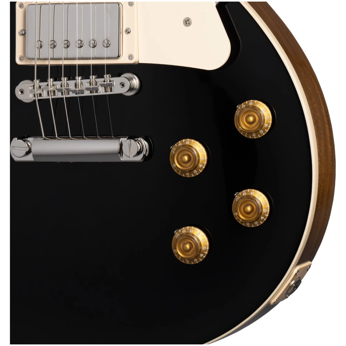 GIBSON LPS5P00-EN Les Paul STD 50s Plain Top Ebony+ Hard Case - Image 4