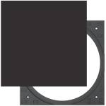 Sonance SQ ADAPT PS-C63-BK Black Square Adapter(Pair)