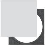 Sonance SQ ADAPT PS-C63-WH White Square Adapter(Pair)