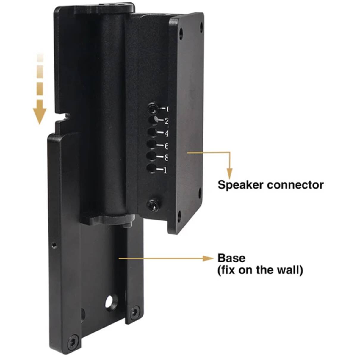 Sound Town CWB-1A Universal Wall Mount Speaker Bracket( Pair) - Image 4