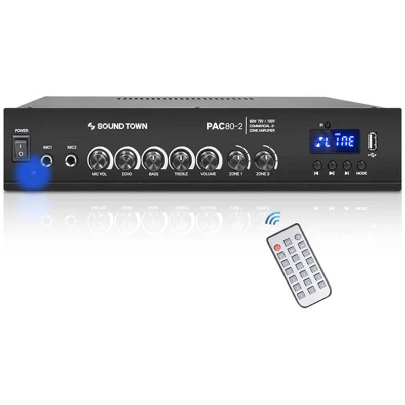 Sound Town PAC80-2 60W 2-zone Amplifier