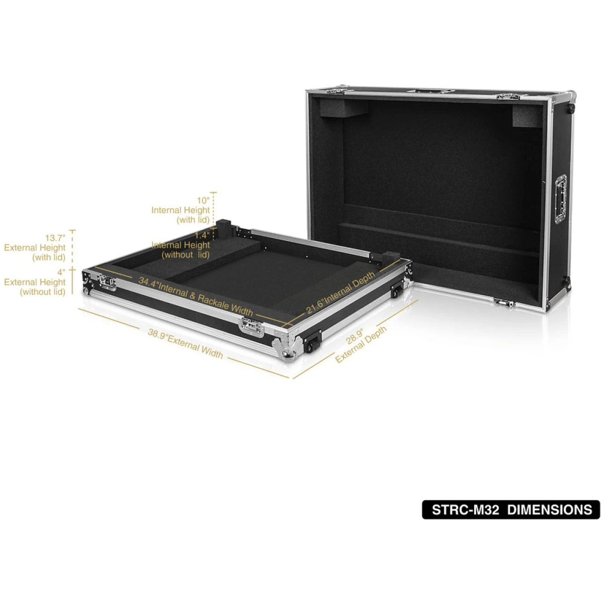 Sound Town STRC-M32 Flight Case For M32 - Image 6