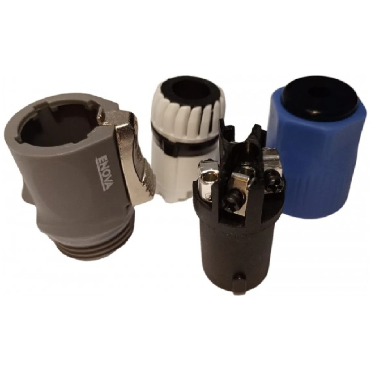 SP24FP - Speaker Connector with 4 pin Female Inline, Silver - Image 3
