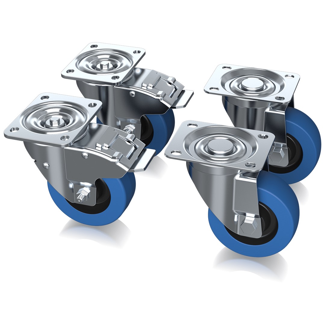 Turbosound-MANCHESTER-WHEEL-KIT-100mm4-Castor-Kit-Top-Front-Right- Turbosound MANCHESTER-WHEEL-KIT 100mm/4" Castor Kit - Image 1