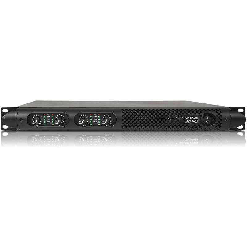 Sound Town UPDM-Q3 4-Channel PA/DJ Amplifier