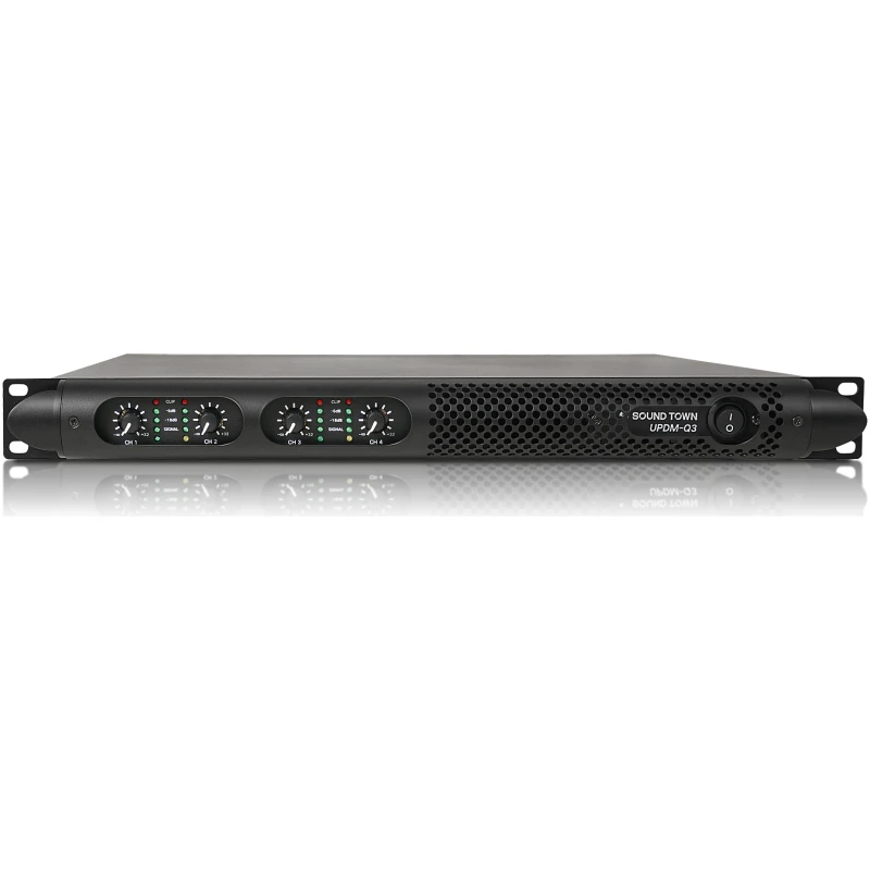 Sound Town UPDM-Q3 4-Channel PA/DJ Amplifier