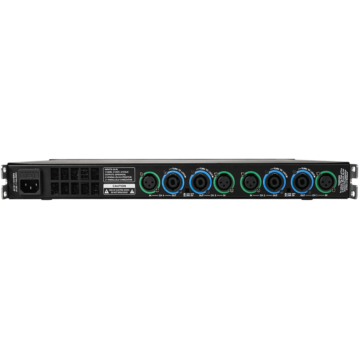 Sound Town UPDM-Q3 4-Channel PA/DJ Amplifier - Image 4