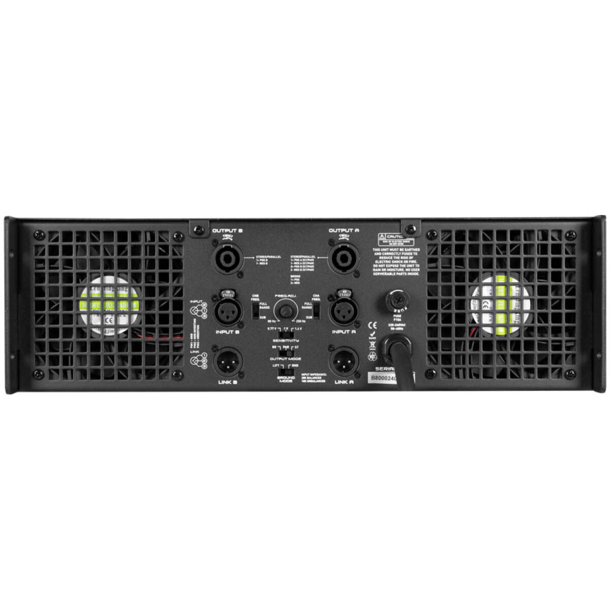 Hybrid B8000 2 Channel Power Amplifier - Image 3