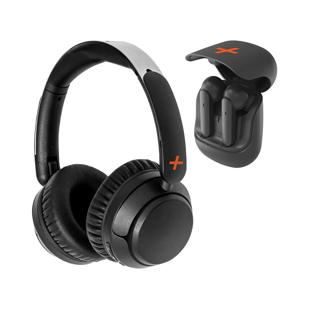 VIVHEAHYB007-1 Hybrid HH202B DJ Bluetooth Headphones Bundle Pack - Image 1