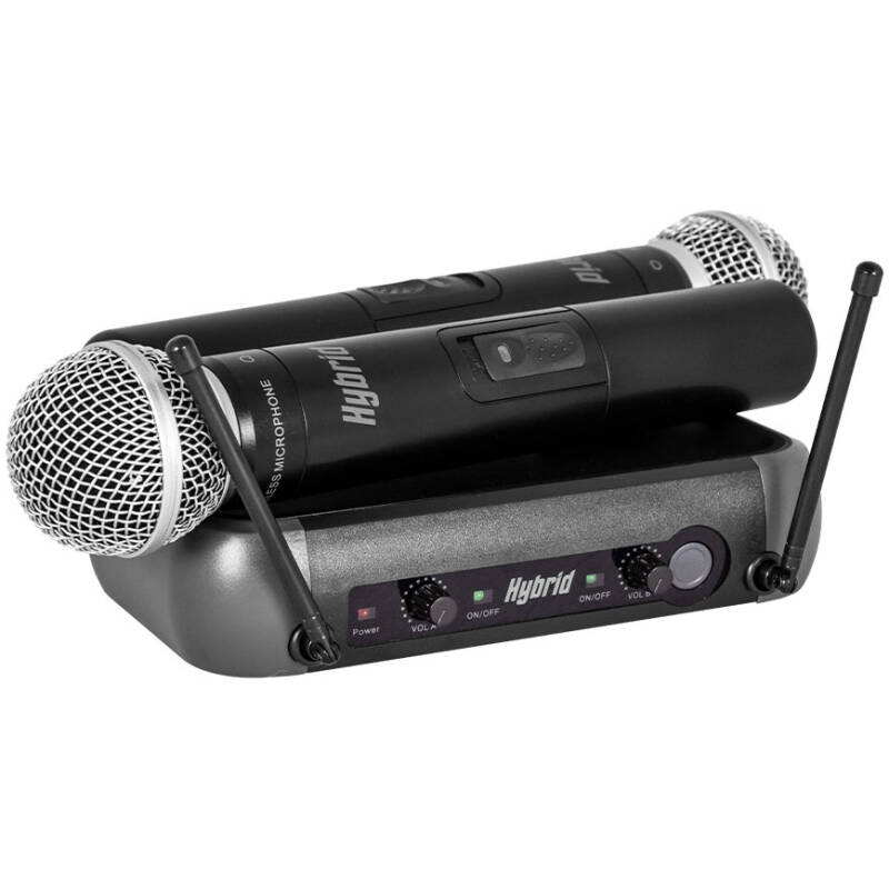 Hybrid Mini U-DF Dual Handheld Wireless Microphone System