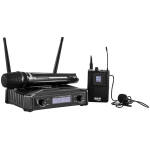 Hybrid U-DF B Handheld + Lapel Wireless Microphone System