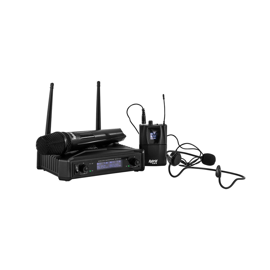 VIVMICHYB072-1 Hybrid U-DF B Handheld + Headset Wireless Microphone System - Image 1