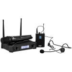 Hybrid U-DV/B Dual Handheld + Headset Wireless Microphone System