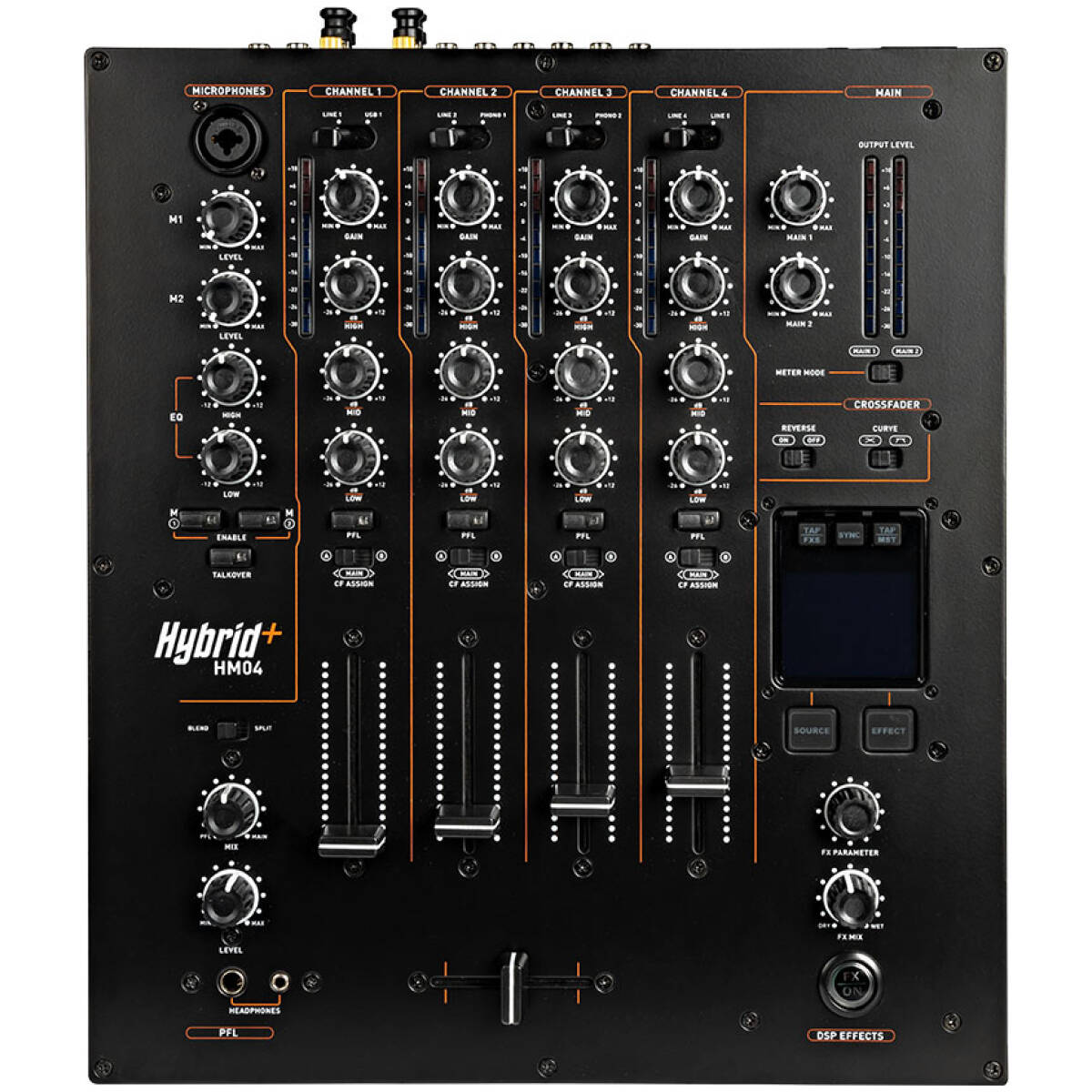 Hybrid HM04 4 Channel DJ Mixer With FX - Image 2