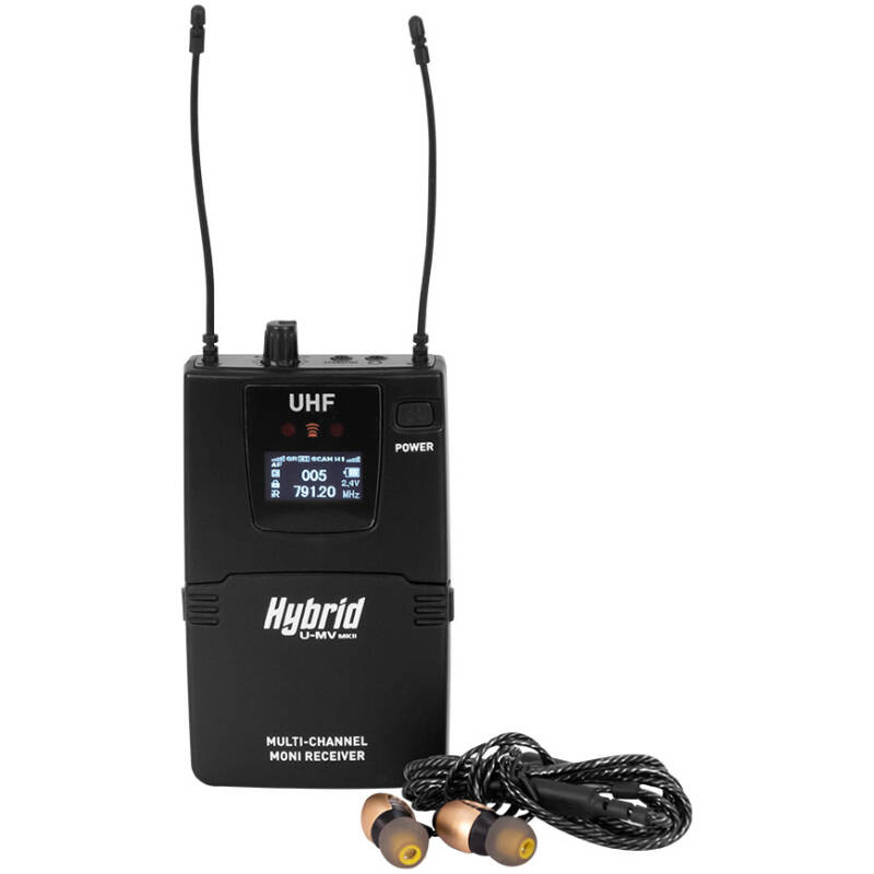 Hybrid U-MV MKII Beltpack Receiver & In-Ear Monitor