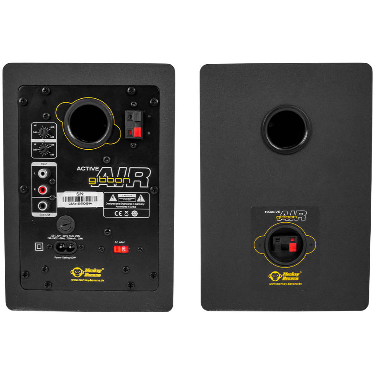 Monkey Banana Gibbon AIR Black - Active Bluetooth Speaker System - Image 3