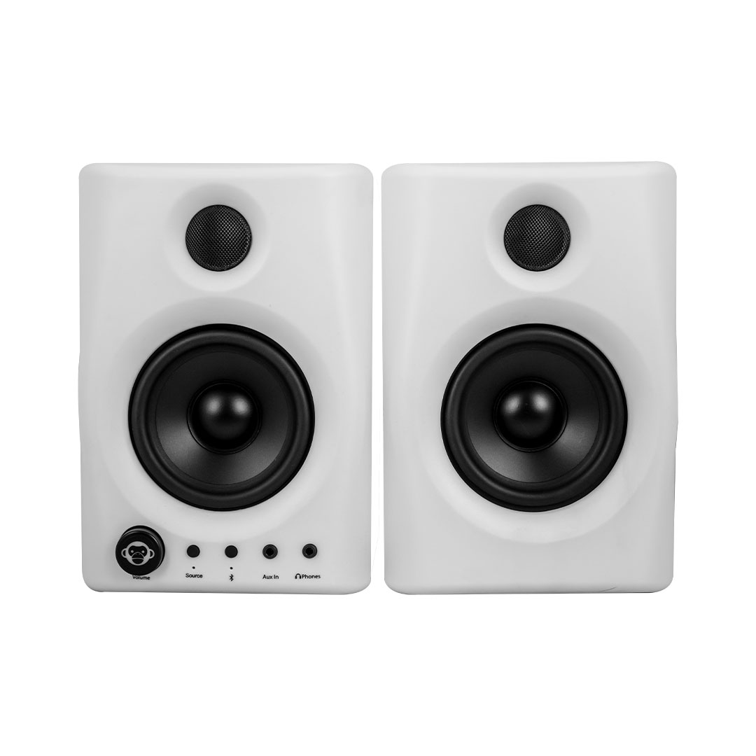 VIVSPEMON021-2 Monkey Banana Gibbon AIR White - Active Bluetooth Speaker System - Image 1
