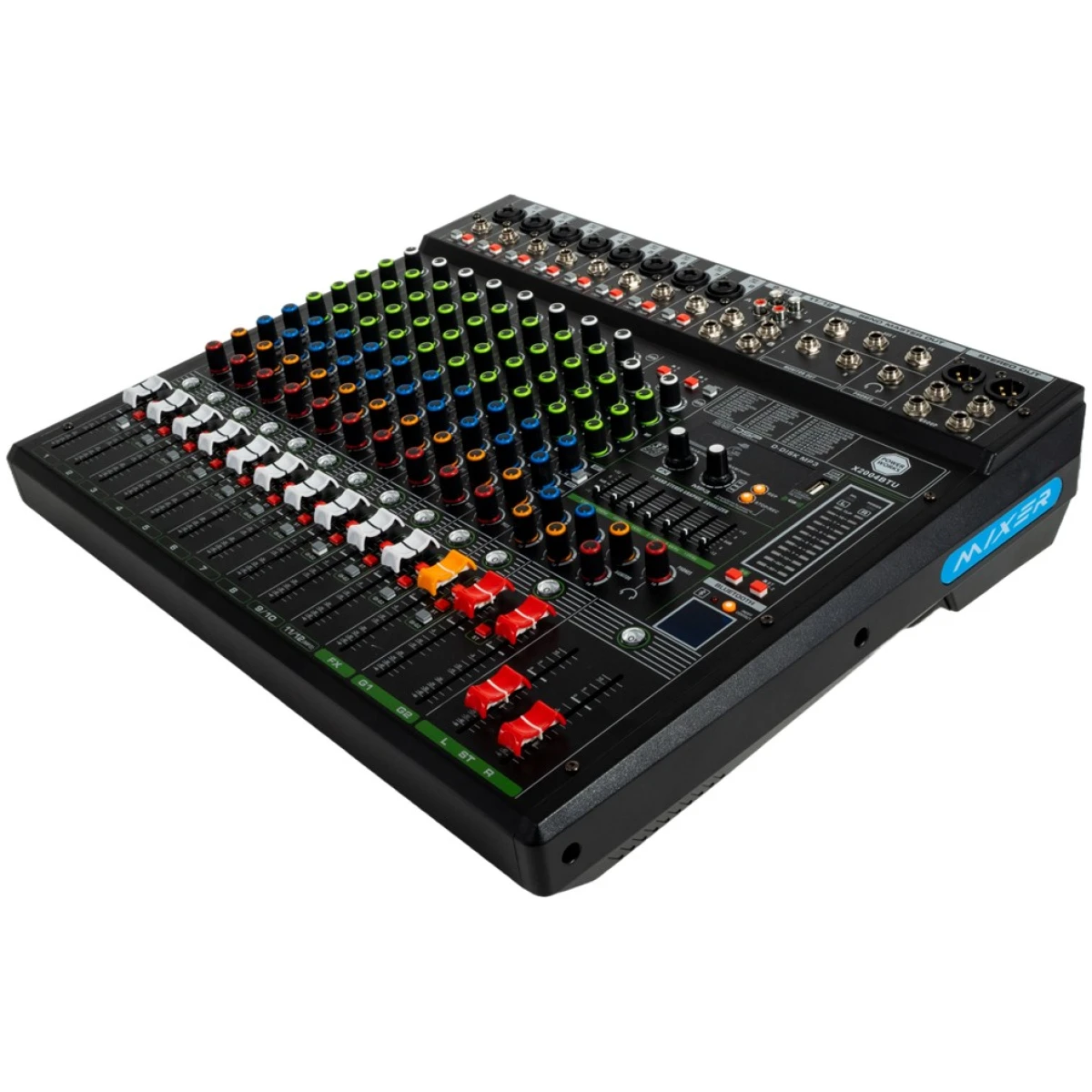 PowerWorks X2004BT-USB 8 Mono and 2 Stereo Channel Mixer - Image 4