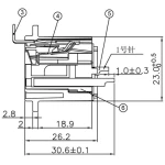 Enova XL13FB - XLR Female Chassis connector - Image 3