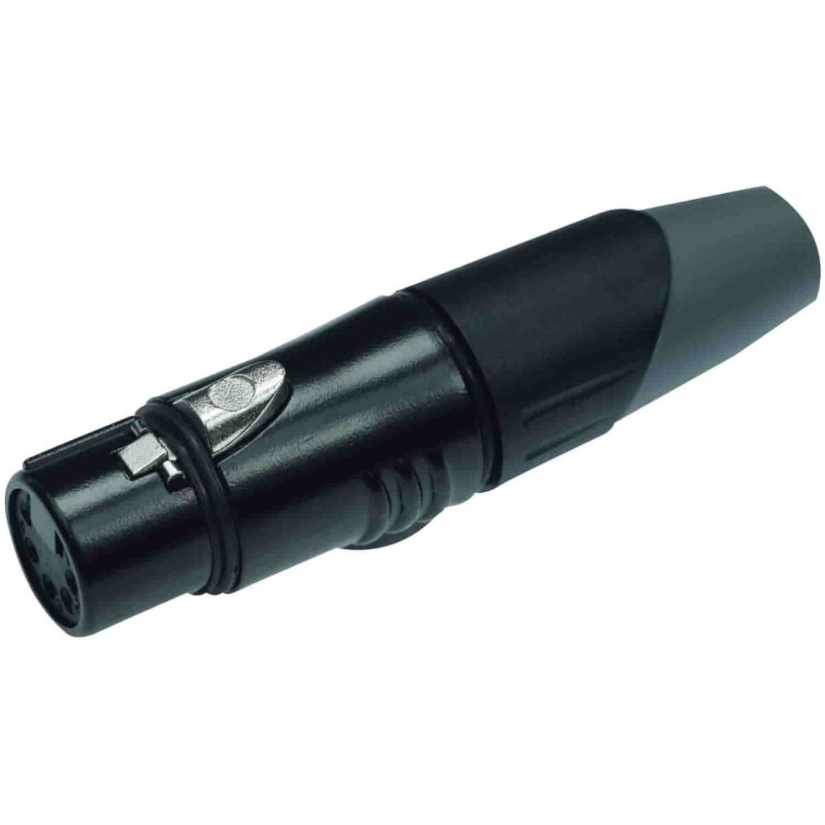 Enova XL25FB - XLR Female Cable Connector;5-pin Black Metal - Image 2