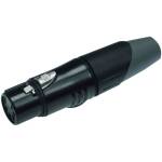 Enova XL25FB - XLR Female Cable Connector;5-pin Black Metal - Image 2