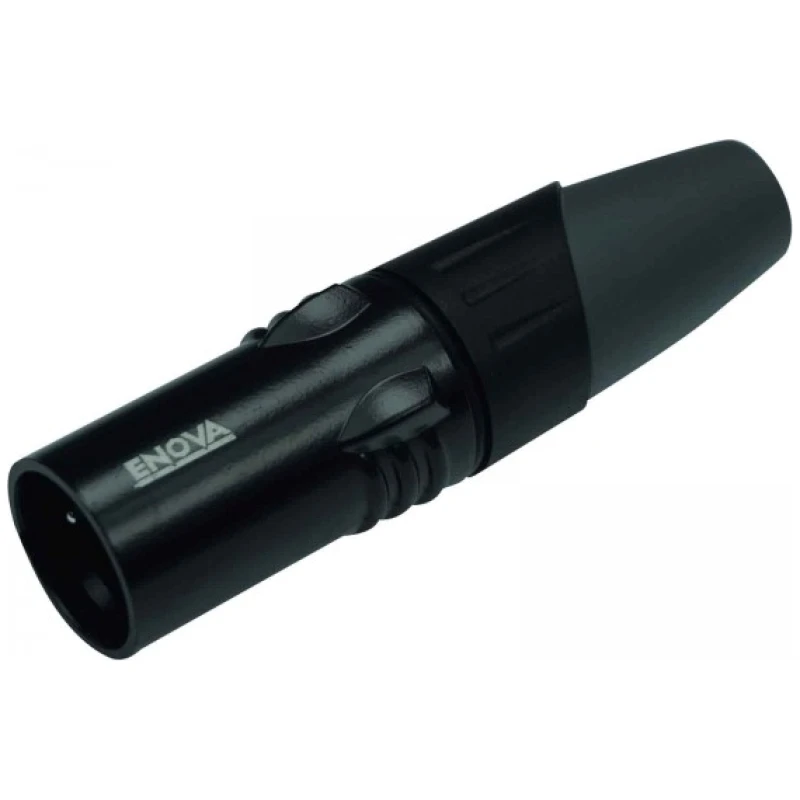 Enova XL25MB - XLR Male Cable Connector;5-pin Black Metal