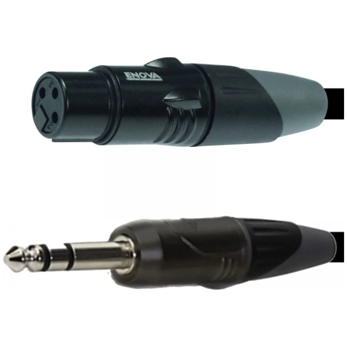 Enova EC-A1-XLFPLM3-1 - 1m XLR Female to1/4'' Pole Mic Cable - Image 4