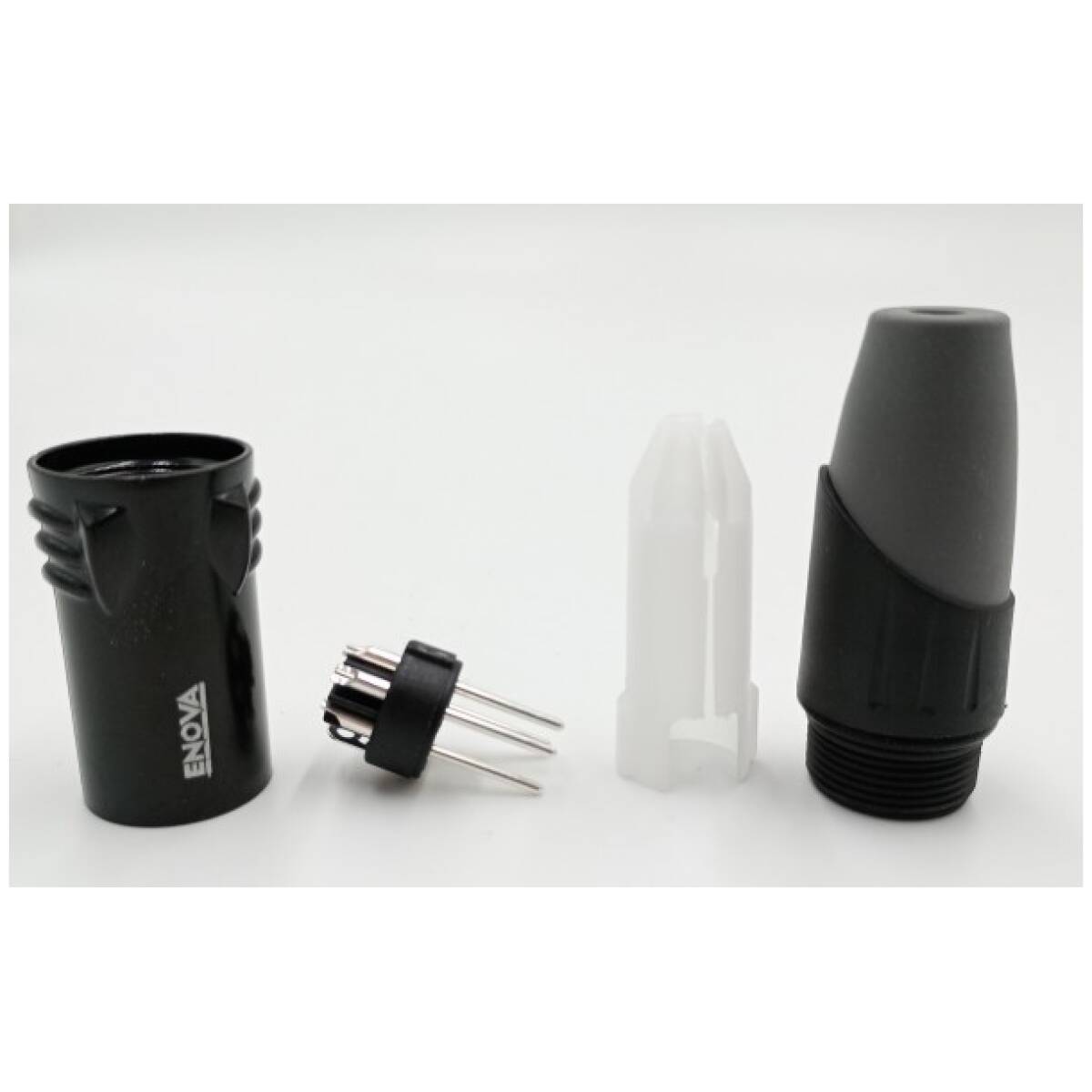 Enova XL25MB - XLR Male Cable Connector;5-pin; Black Metal - Image 3