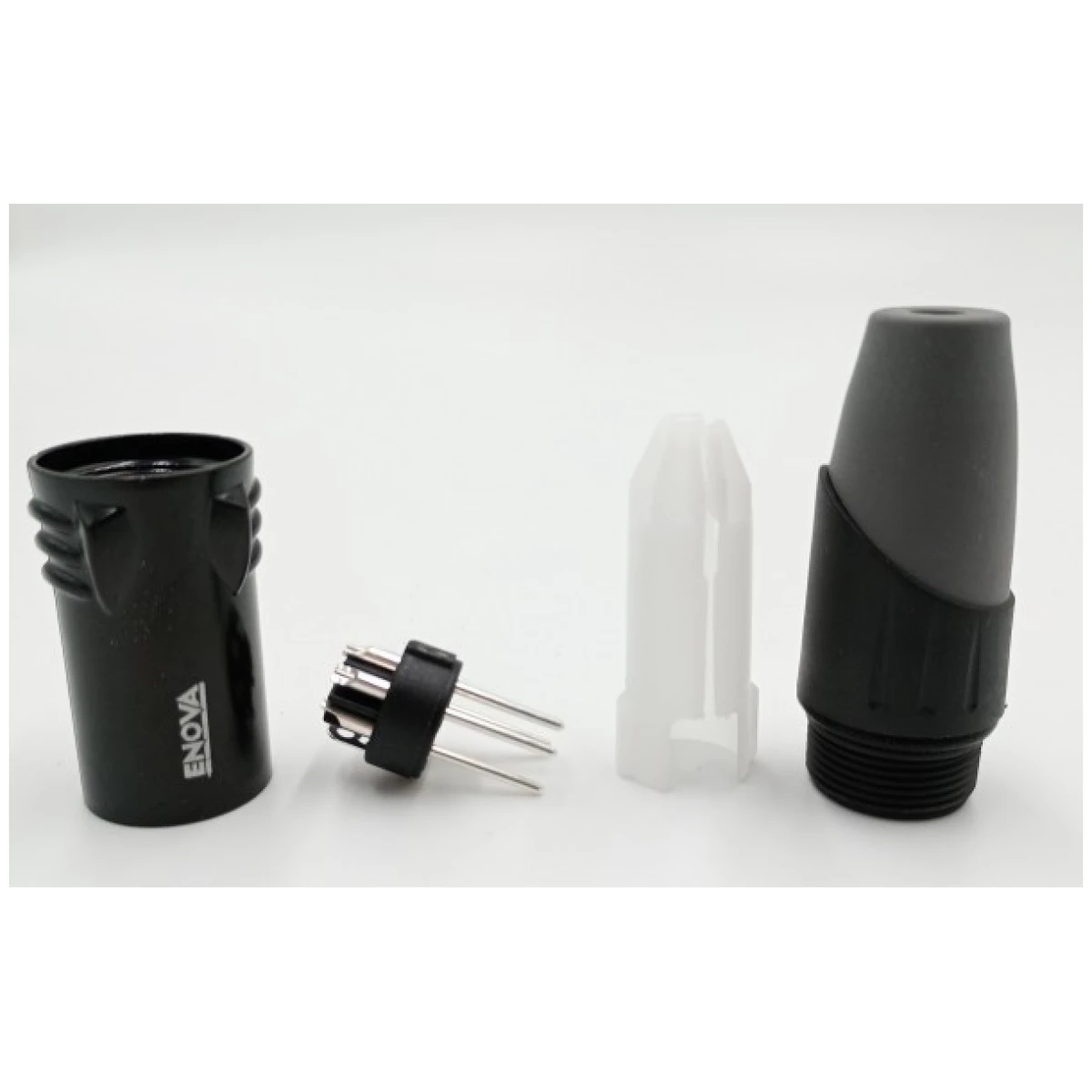 Enova XL25MB - XLR Male Cable Connector;5-pin Black Metal - Image 3
