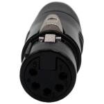 Enova XL25FB - XLR Female Cable Connector;5-pin Black Metal - Image 6