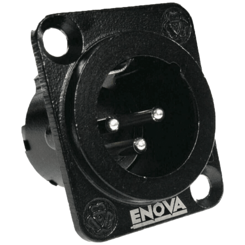 Enova XL13MB - XLR Male Chassis connector