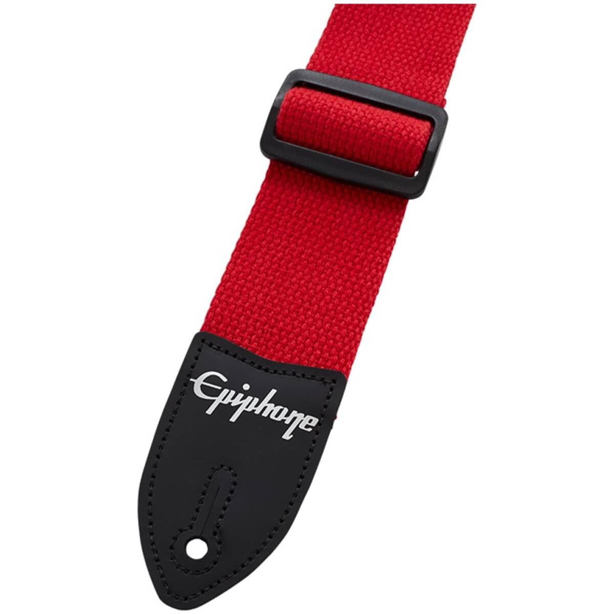 Epiphone AEST-CTRD Red Cotton Guitar Strap - Image 3