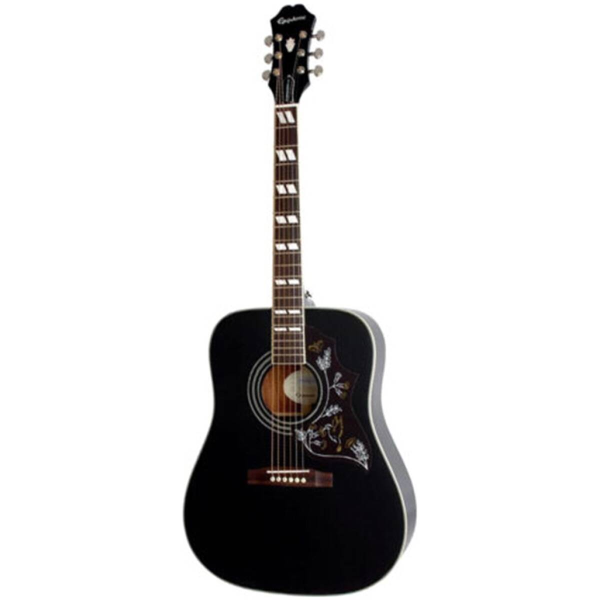 Epiphone EEHB-EB Hummingbird Pro Acoustic-Electric Guitar Ebony - Image 2