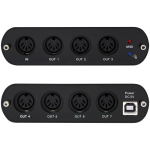 MIDIPLUS MIDI Thru 7 1 MIDI in 7 MIDI Out Interface - Image 2