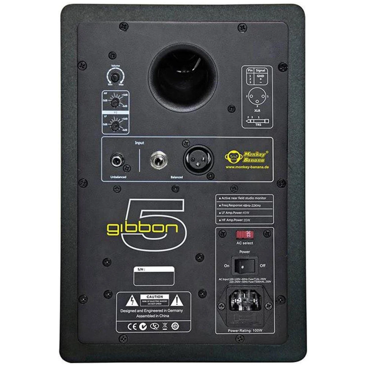 Monkey Banana Gibbon 5 Black Powered 5″ Studio Monitor (Pair) - Image 2