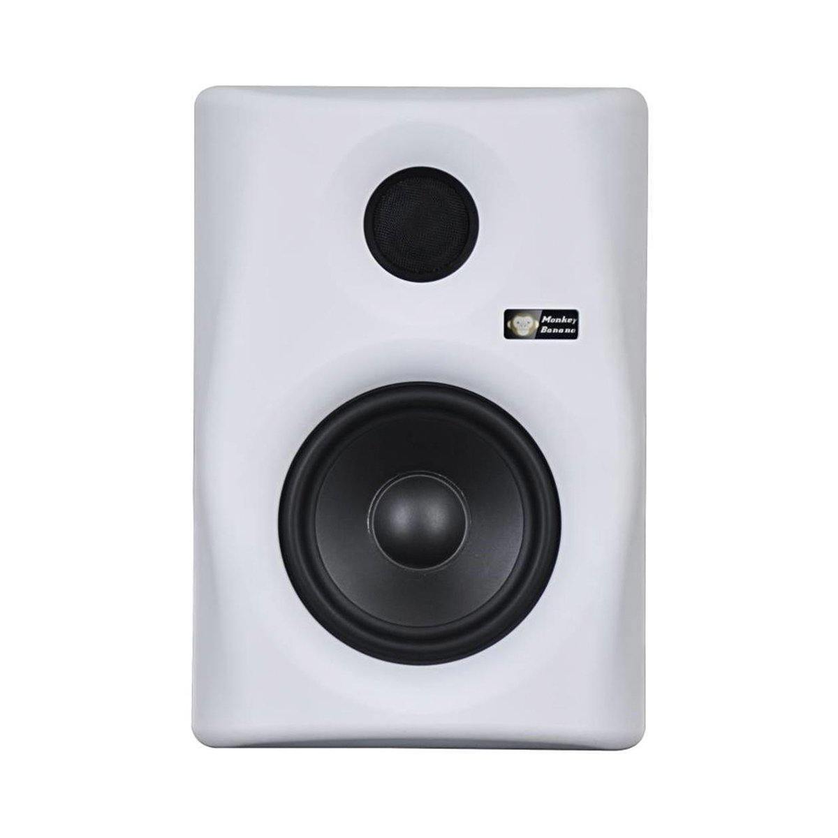 products-GIBBON5-WHITE1 Monkey Banana Gibbon 5 White Powered 5″ Studio Monitor (Pair) - Image 1