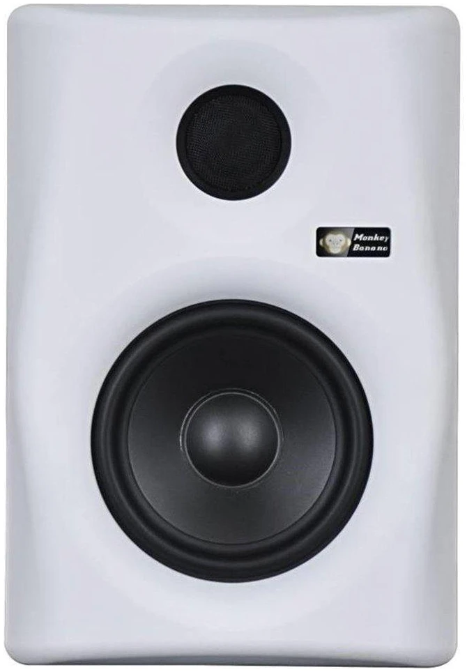 products-GIBBON5-WHITE1 Monkey Banana Gibbon 5 White Powered 5″ Studio Monitor - Image 1