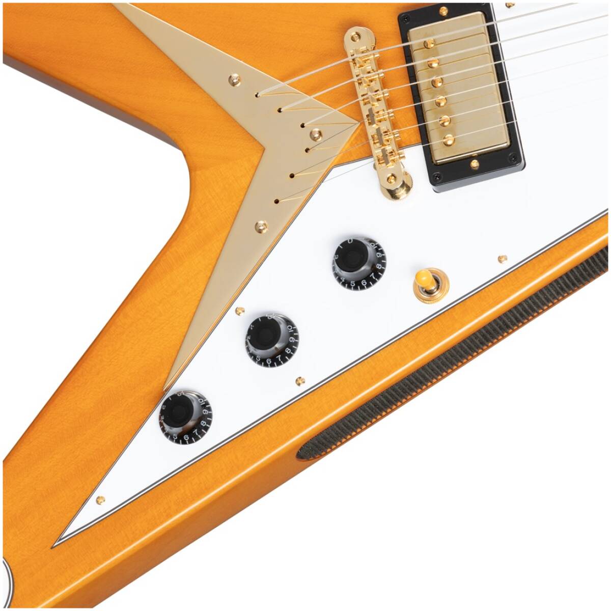 Epiphone IGCKFVW-ANA 1958 Korina Flying V Aged Natural+ Hard Case - Image 3