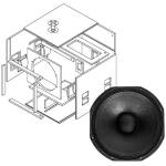 HYBRID+ DS18-1000/FP SINGLE 18inFLAT-PACK SUB-BASS