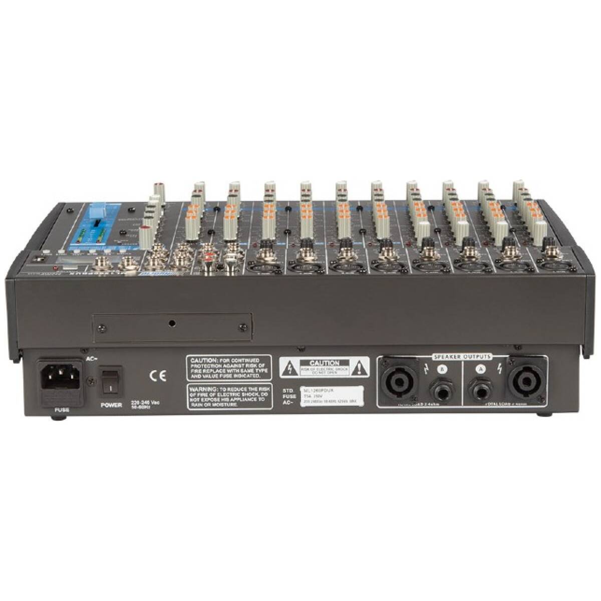 Hybrid ML1260PDUX 12-Channel Powered Mixer With USB Bluetooth & Dual DSP Effects - Image 3