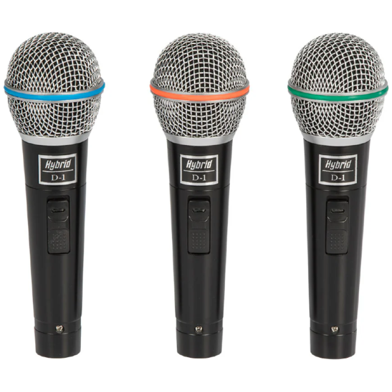 Hybrid D-1 MKII (3 Pack) Dynamic Handheld Microphone Set