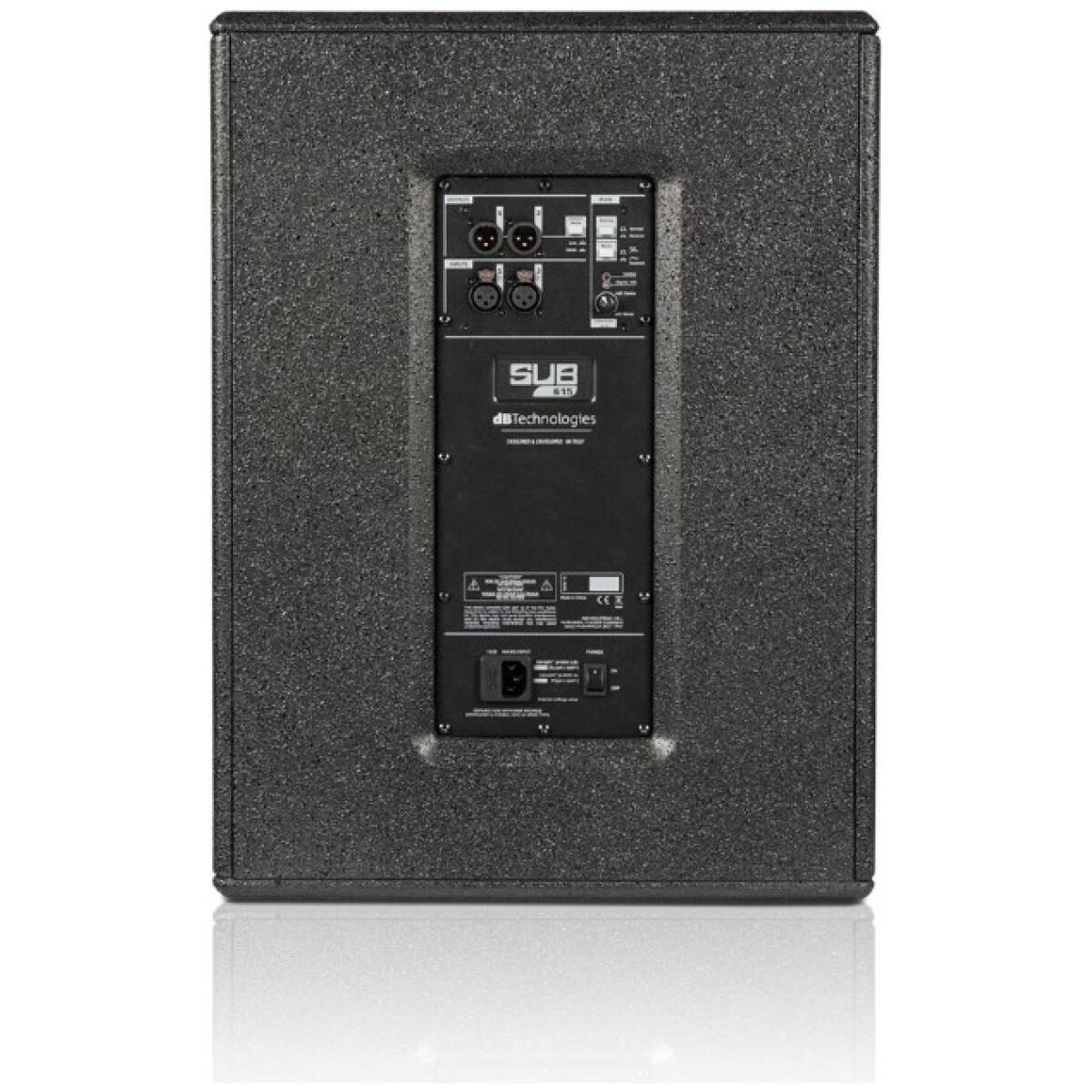DB Technologies SUB 615 Active 15″ Bass Reflex Subwoofer - Image 5