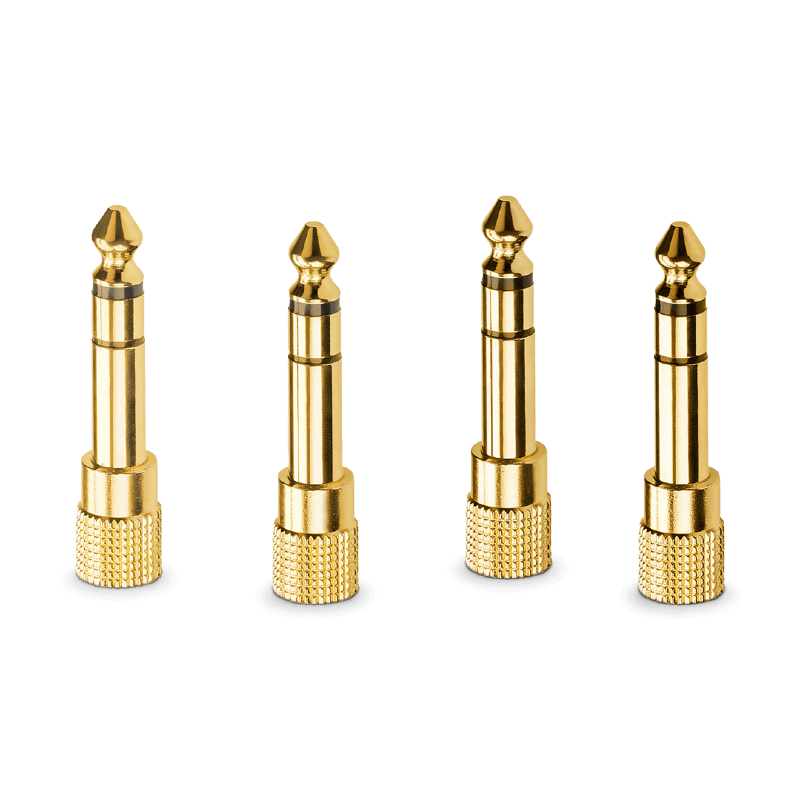 upload_68e789c6e1bcd-1 RODE HJA-4 – 3.5mm TRS To 1/4″ Headphone Adapter Set 4 Pack - Image 1