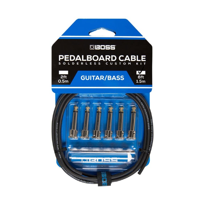 upload_68e9198ce8321-1 Boss BCK-6 1.5m Solderless Pedalboard Patch Cable Kit - Image 1