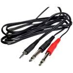 EWIC-YIN SPP 1M Dual 6.35mm (1/4") TS To Dual RCA (Male-To-Male) Stereo Audio Cable